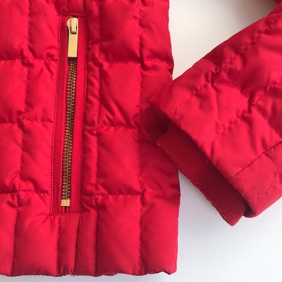 J Crew Snowcap Down Jacket Red size XS - Picture 3 of 6